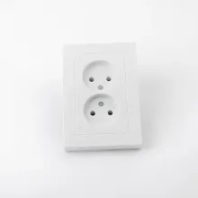 EU Standard Double Socket Outlet 16A 220V