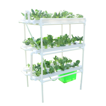 Indoor square pipe 3 layer hydroponic system