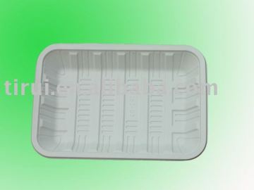 Disposable biodegradable meat tray