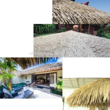 Plastic thatch tile roof shingles