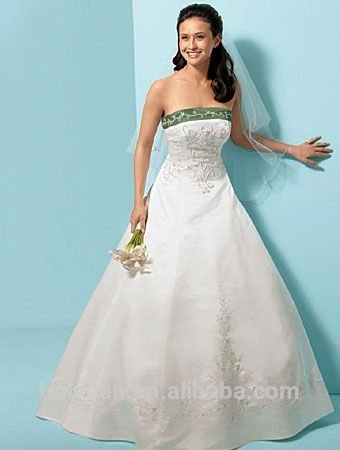 new satin lace bateau neck ball gown bridal dresses cheap