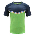 T-shirt personalizada de rugby com ajuste a seco masculino