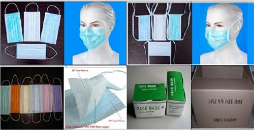 Round Elastic Earloop Dental Surgical Face Mask for Hospital