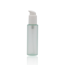 Cosmetic 100ml Frosted Green Plastic Lotion Bottle