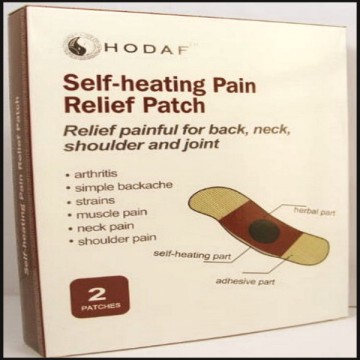 self heating pain relief patch, pain killer