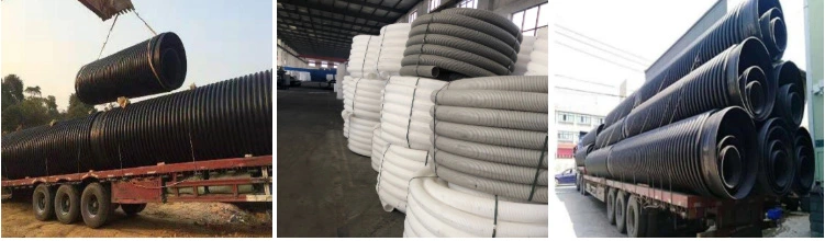 Plastic 50-Year Service Life Winding Structure Wall Drainage Pipeline Carat Pipe