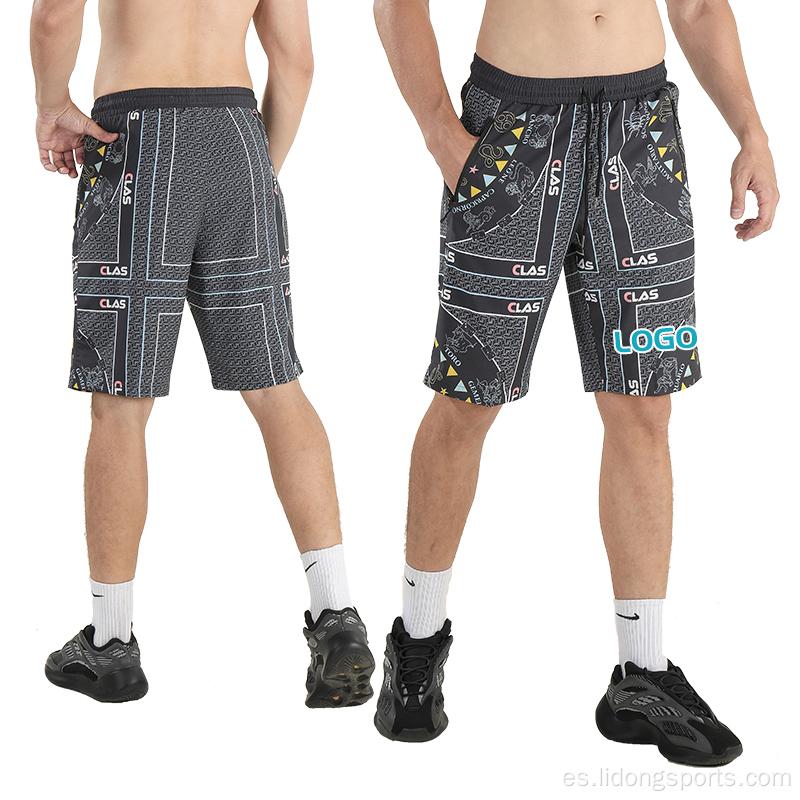 Pantalones cortos de entrenamiento de verano pantalones cortos de deportes personalizados