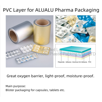 0.07mm PVC film for primary packaging Coldform Laminates