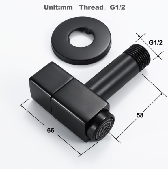 すべての銅単一の冷たい蛇口マットブラック洗濯機の蛇口クイックオープンバルブバルコニーメッキブラック