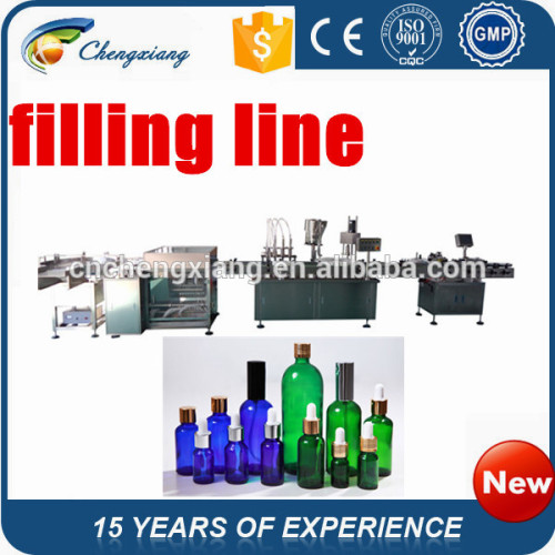 Full Automatic adhesive liquid filling sealing capping labeling machine,liquid filling line,vial filling labeling