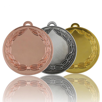 Medalha em branco do prêmio Alloy Insert Gold Silver Copper