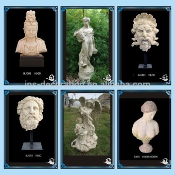 Women head with bust statue