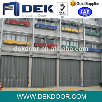 Fireproof galvanized steel material accordion door