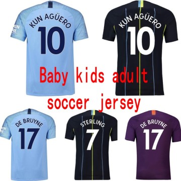 Thailand Manchester City soccer jersey for adult kids baby xxs-xxl name number patch