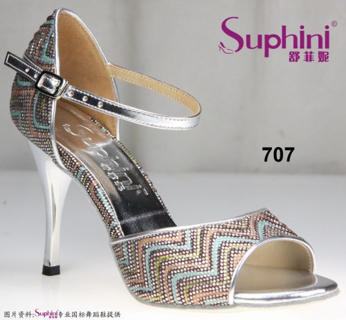 Silver Argentine tango shoes south America