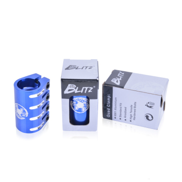 China stunt scooter parts, 4bolts blue scooter clamp