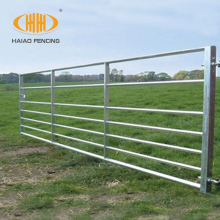 Galvanized rural steel farm gate for sale
