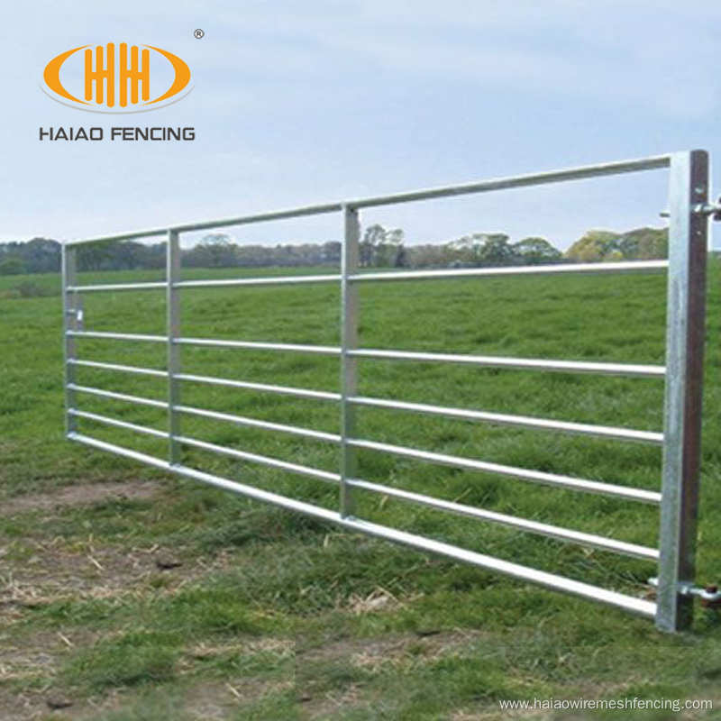 Galvanized rural steel farm gate for sale