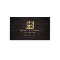 Black Metalized Letterpress Stamping Business Card