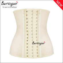 Burvogue Wholesale Skin Latex Steel Boned Waist Training Corset Underbust Bustier