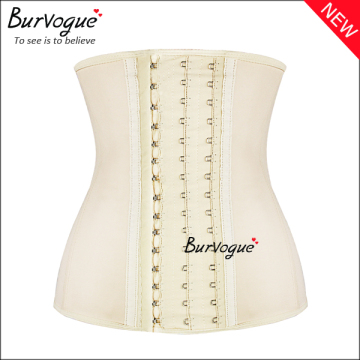 Burvogue Wholesale Skin Latex Steel Boned Waist Training Corset Underbust Bustier