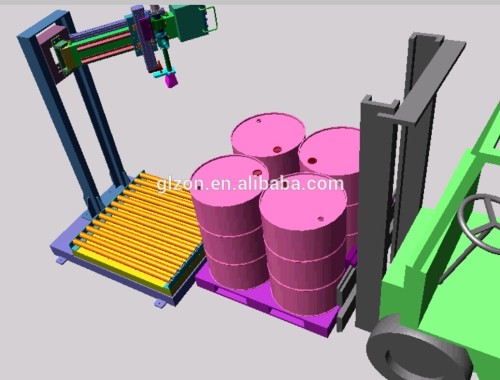 Chemical liquid oil four drum pallet Filling equipment