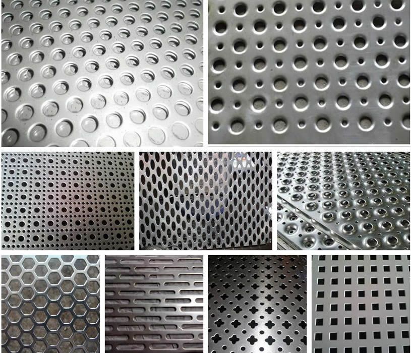 Decorative punched perforated metal stainless steel sieve sheets/plate punching lines 304 316 316L