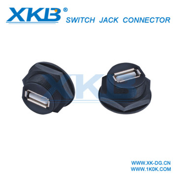 XKB brand USB waterproof socket waterproof USB 2.0 connector