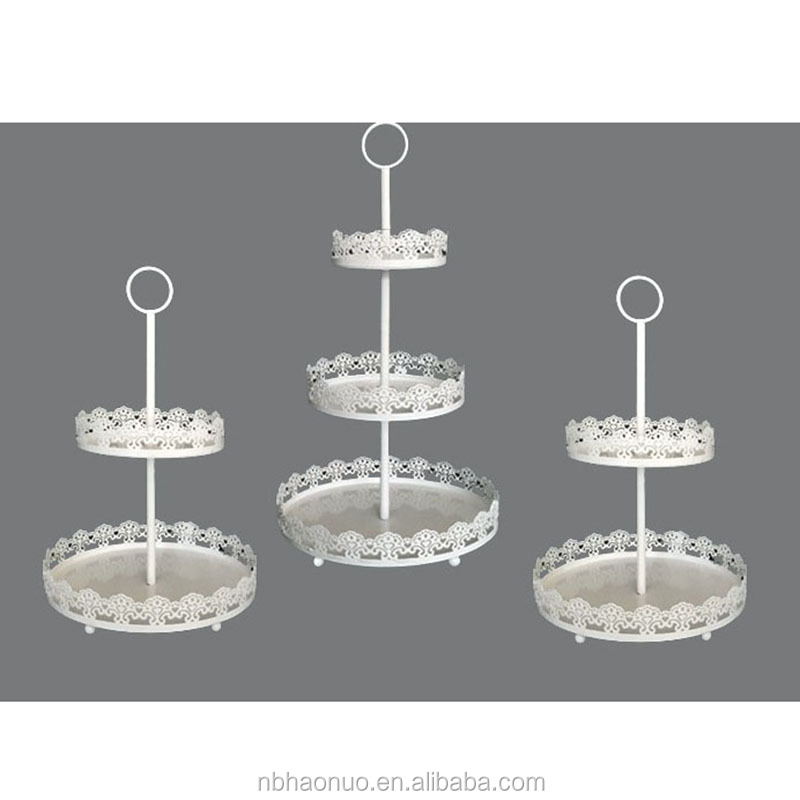 3 Tier metal Cake Stand Afternoon Tea Wedding Plates Party Tableware New Bakeware Cake Shop Three Layer Cake stand