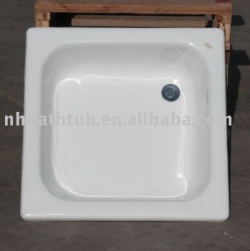 enameled cast iron shower tray