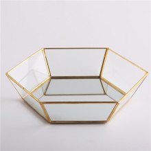 Indoor mit Spiegel Tischplatte Unregelmäßiges Glas Geometrisches Luftpflanzen Terrarium