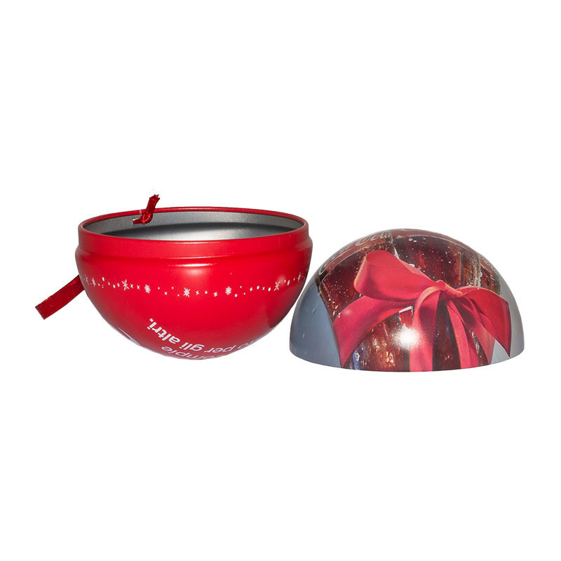 Natale decorare Ball Candy Box Tin