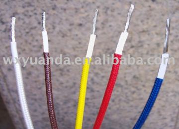 UL3122 fiberglass braided silicone lead wire for electrical machine/ silicone lead cable