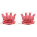 Cute Candy Color Resin Crown Miniature Children Resin Ring Making Accessory Hair Accessory