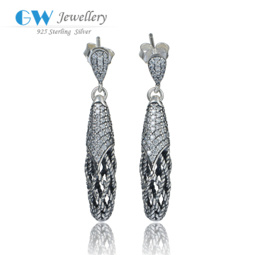 925 Silver Party Earrings Jewelry Ladies Earrings Designs Er1045