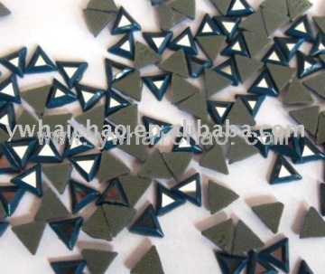 Hot fix rhinestones with color border