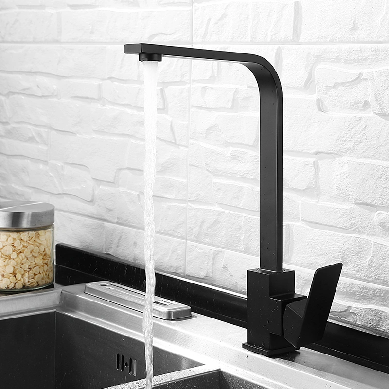 Hot Selling Good Quality Black Colour Stainless Steel Kitchen Tap