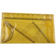 25cm Ruler Triangle 4PCS Geometric School Ruler Set