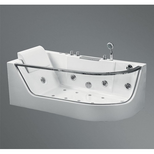 Luxus-Bogenform-Klarglas-Seiten-Acryl-Badewanne