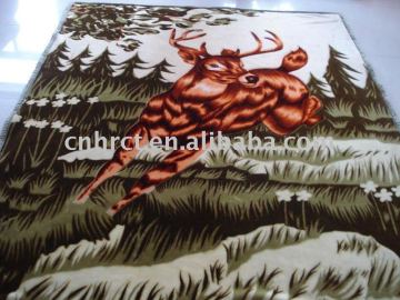 animal printed blankets double faced