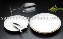 Melamine round tableware set