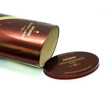 Oval Wine Tin Box