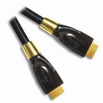 High Defintion Video Cable with Metal Shell, A/M to A/M and Length of 2 Meters