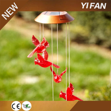 New Style Promotional Crystal Solar Wind Bell