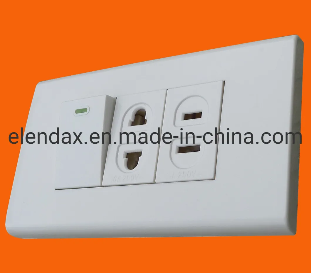 Настенная электрическая розетка 16А 250В