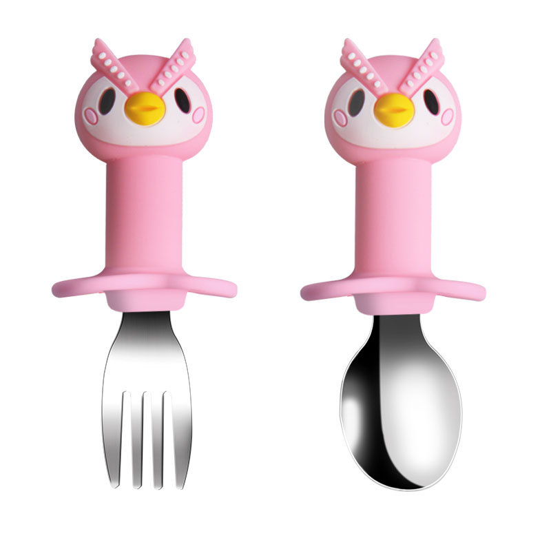 Silicone Stainless Fork And Spoon1