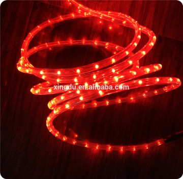 12mm 30led red led 2 wire flexible rope lighting
