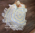 नवजात Crochet पालना कंबल दौर बिस्तर कंबल crochet