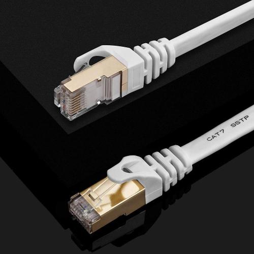 CAT7 Clips Flat Ethernet Cable VS Round