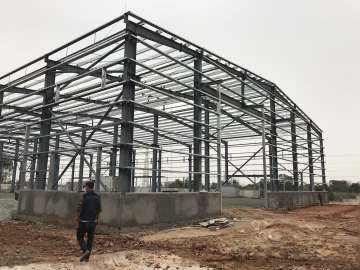 prefab steel structure design poultry farm shed